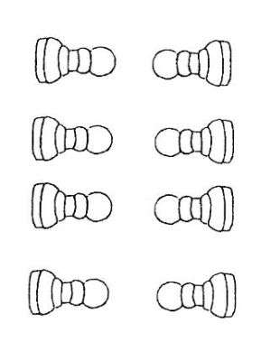 A33 Hard Plastic Chocolate Mould Chess 3x2x1cm