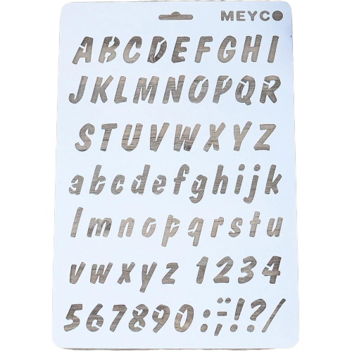 A4 Alphabet Stencil C