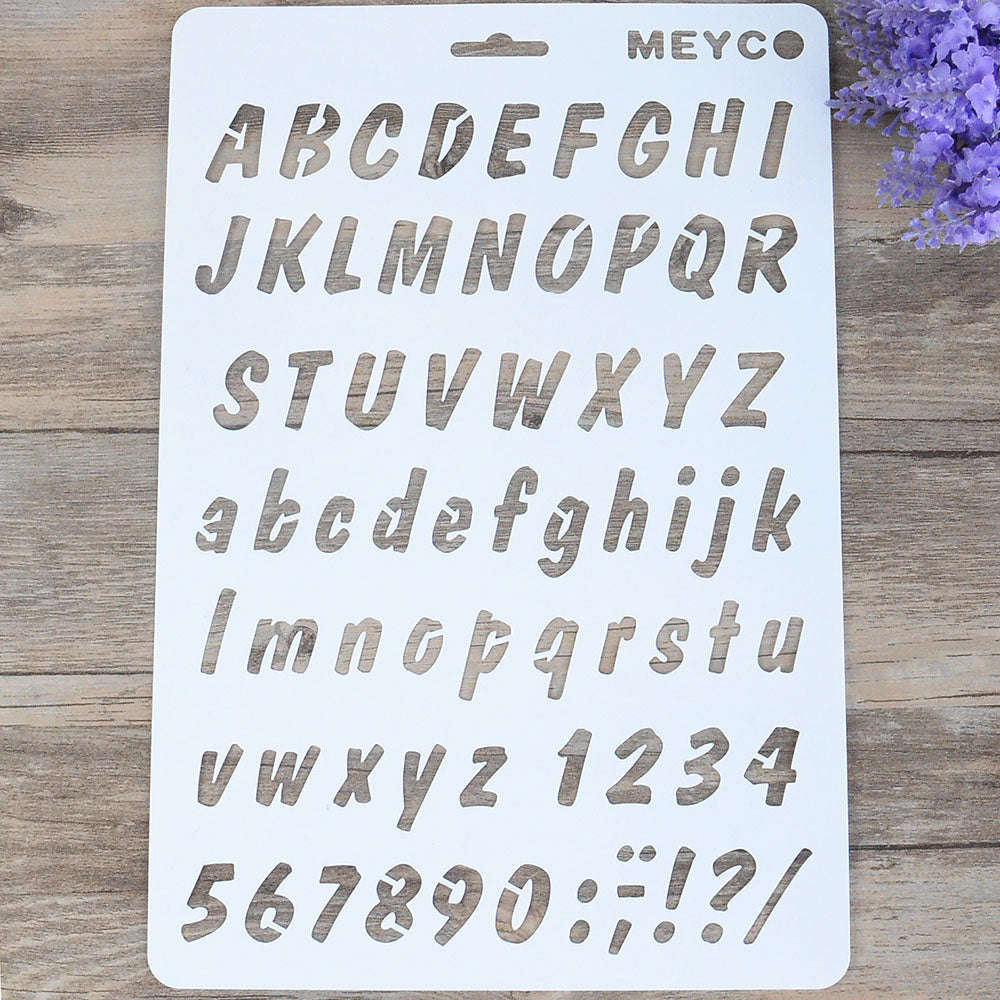 A4 Alphabet Stencil C