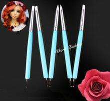 Fondant shaper double sided silicone brush set