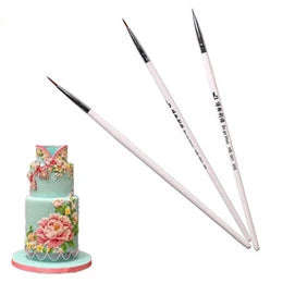 3pc Fine cake decorating brush set