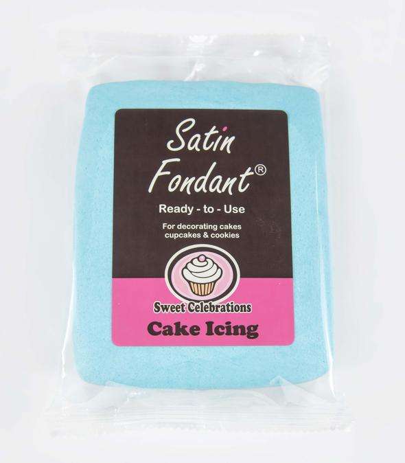 Sweet Celebration Satin Fondant, Baby Blue 500g