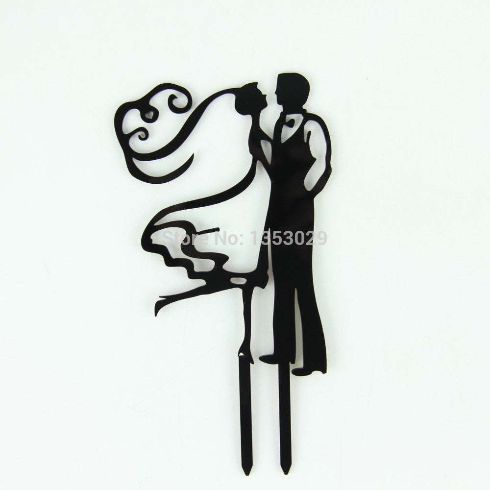 Acrylic wedding cake topper