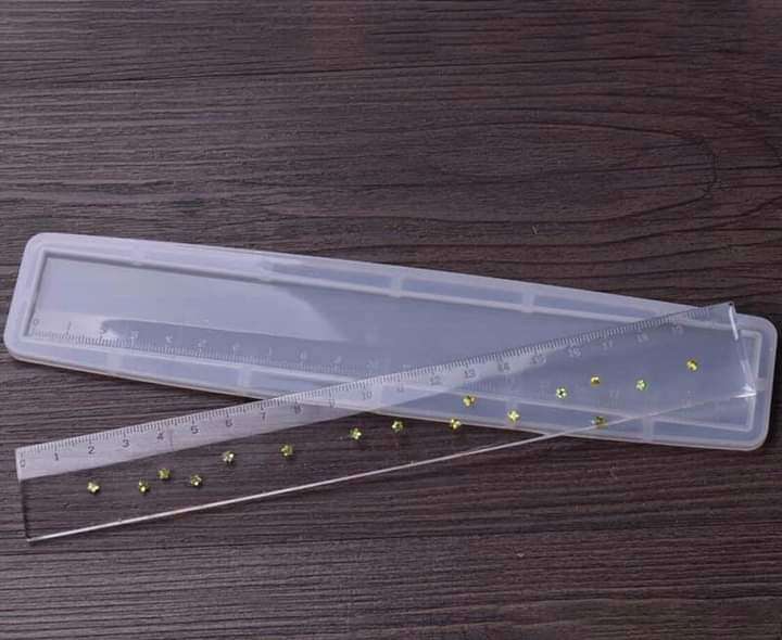 Ruler silicone mould for resin