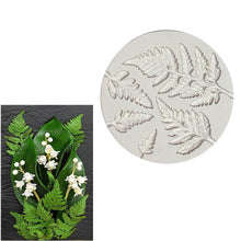 Fern leaves silicone mould, biggest leaf 8x4cm