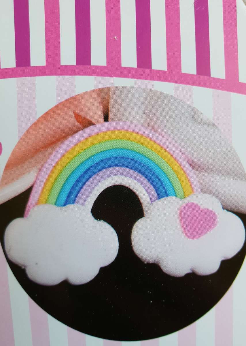 Rainbow and cloud cutter set, outer rainbow 10x6.5cm