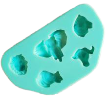 Silicone mould Big five wild animals