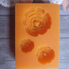 Roses silicone mould, 2.8cm, 1.8cm, 1.4cm