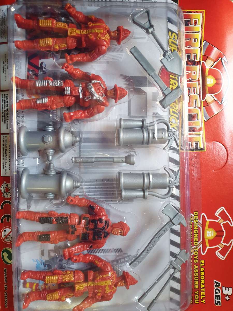 Fireman Figurine cake toppers