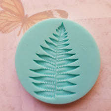 Fern leaf silicone mould, 4.8x3.3cm