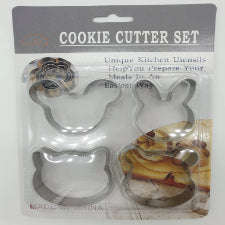 Mickey, Bunny, Cat, Pooh bear metal cutter set