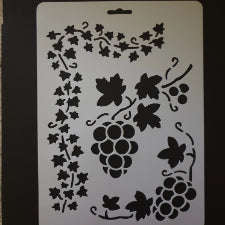 A4 Grape Stencil Q