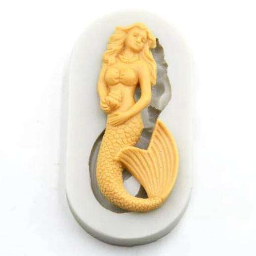 Fondant mermaid silicone mould A, 8x3.5cm