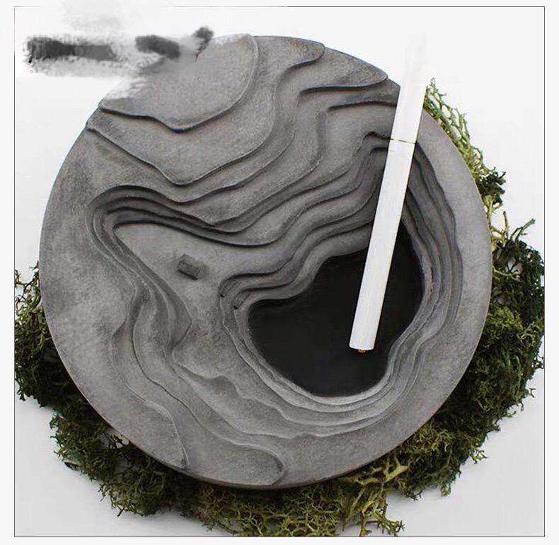 Rock Formation Mountain silicone resin mould, 13x13x4.5cm