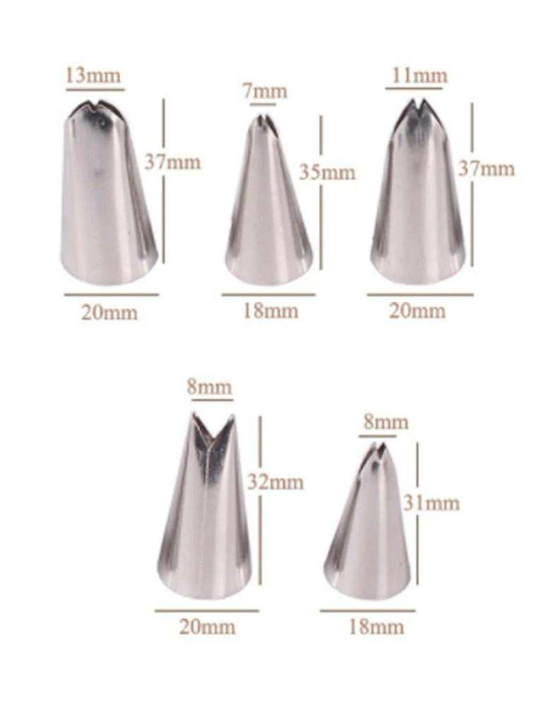 Baking Nozzles Leaves Set