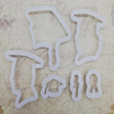 Graduation Hat plastic cookie cutter set