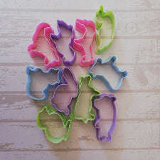 10 piece animal  plastic cookie cutters