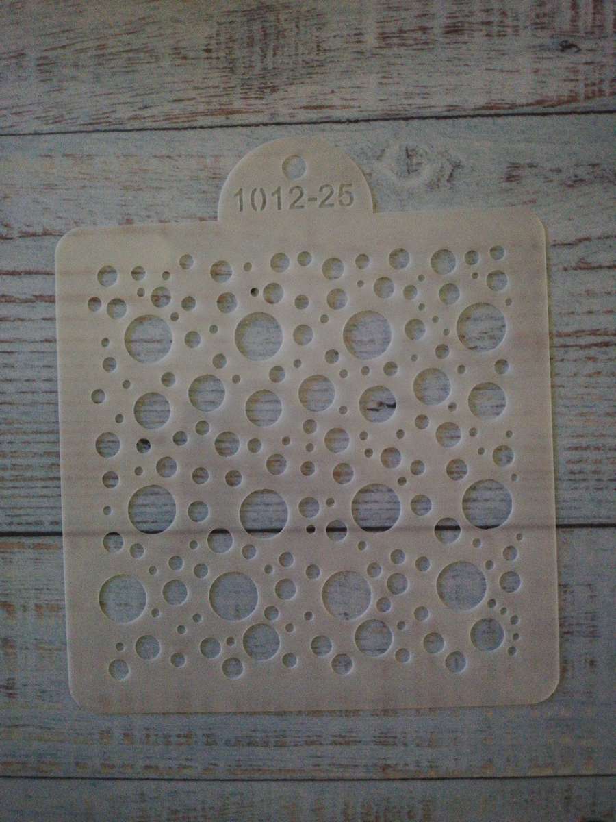 Cake decorating stencil, 10x10cm, 1012-25