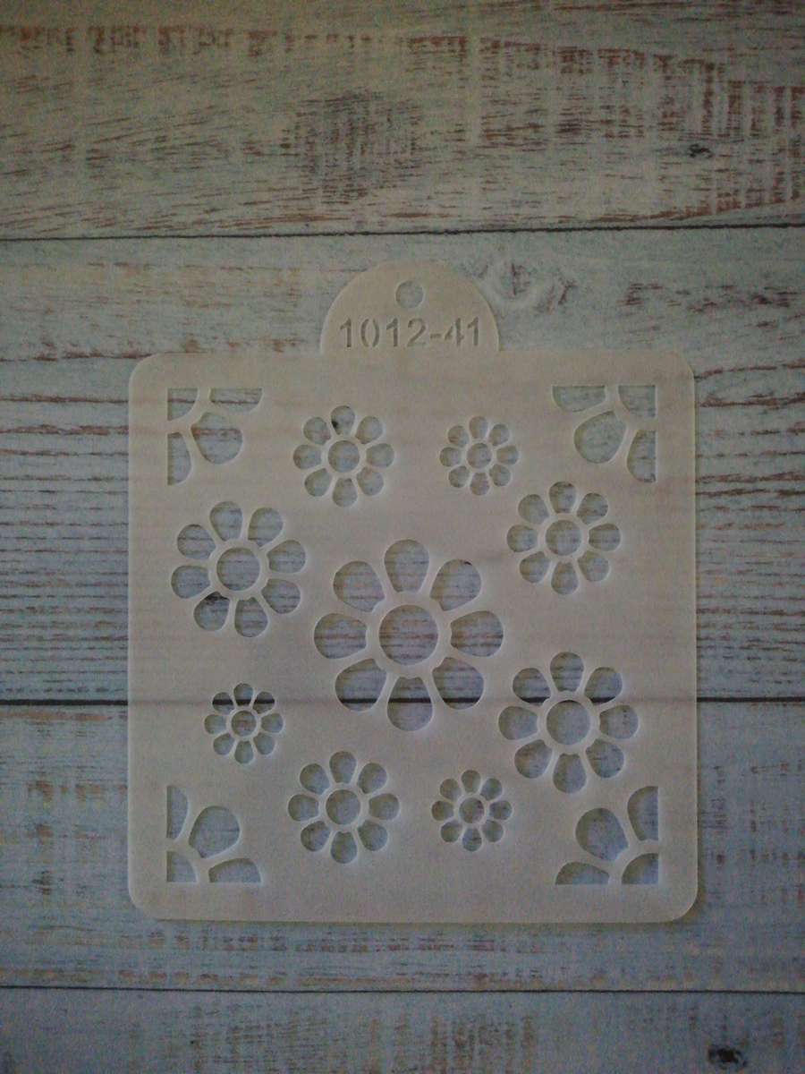 Cake decorating stencil, 10x10cm, 1012-41