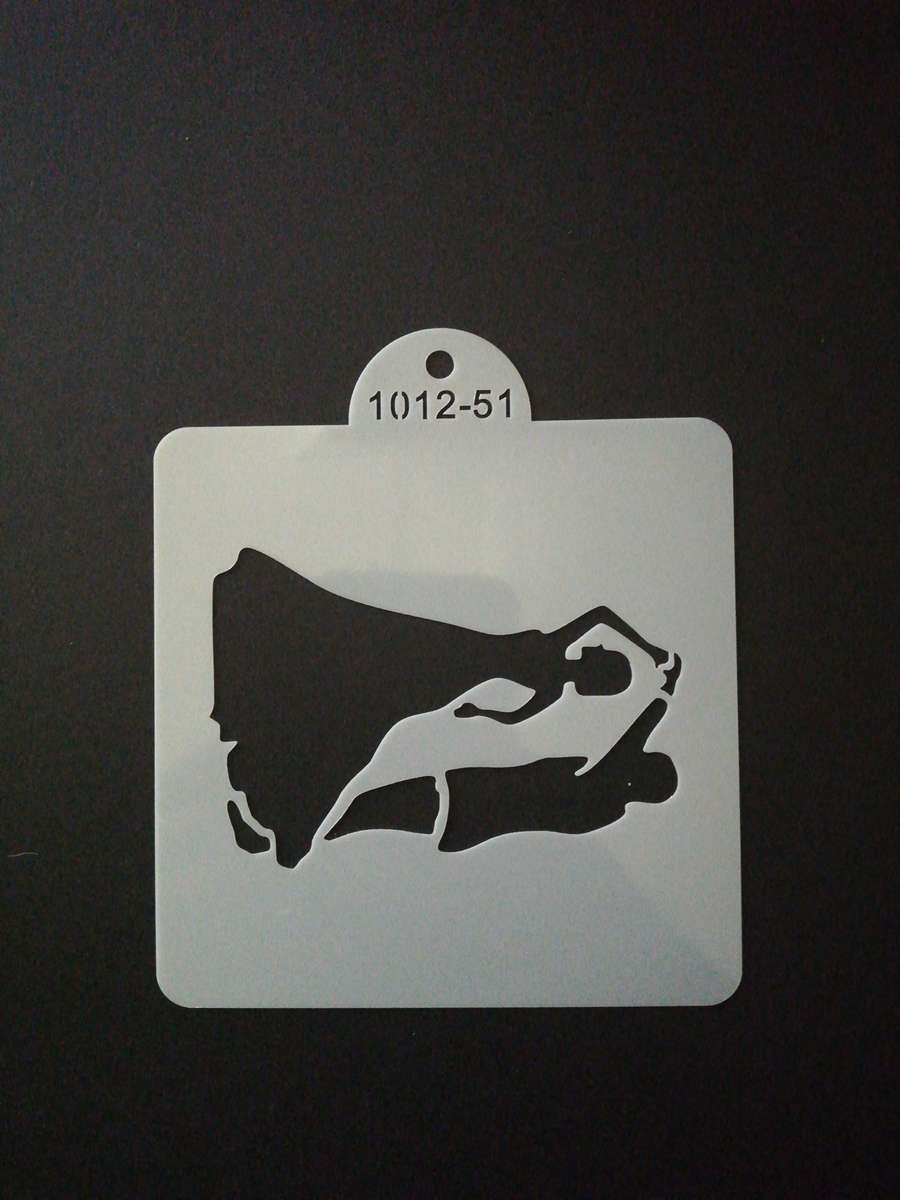 Cake decorating stencil, 10x10cm, 1012-51