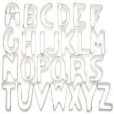 Alphabet Fondant Cookie Cutter Metal 7.5cm