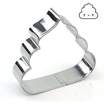 Poo emoji metal cookie cutter, 7.4x6.5cm