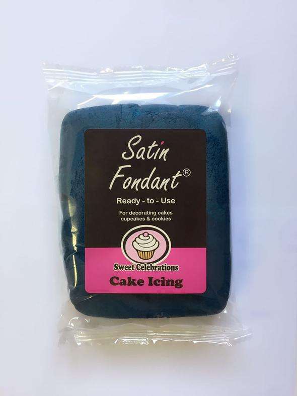 Sweet Celebration Satin Fondant, Navy Blue 500g