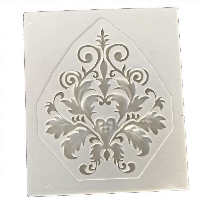 Vintage Border Embellishment silicone fondant mould. 4.2x3.9cm
