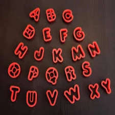 Alphabet fondant/cookie cutters (5cm) alphabet