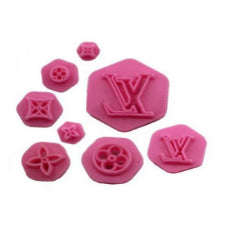 Plastic Embosser Stamp LV 2.8x3cm, 2x2cm