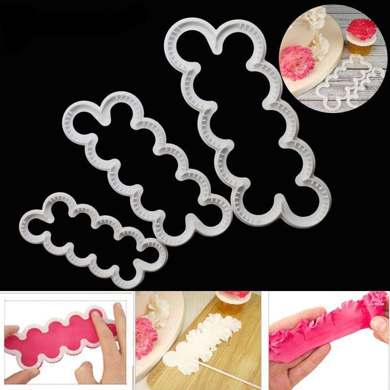 Easiest Carnation cutter, 3pc set, 16x6cm, 13x5cm, 10x4cm
