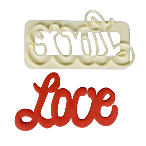 LOVE plastic cutter, 13x6.5cm Valentine