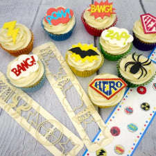 Superhero tappit ruler cutter, spider 4x4.5cm, Bang 4x2cm