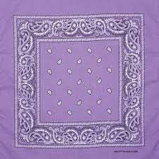 Purple headband /  party bandana - perfect for cowboy party 54x54cm