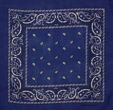Dark blue headband /  party bandana 54x54cm ( not purple)