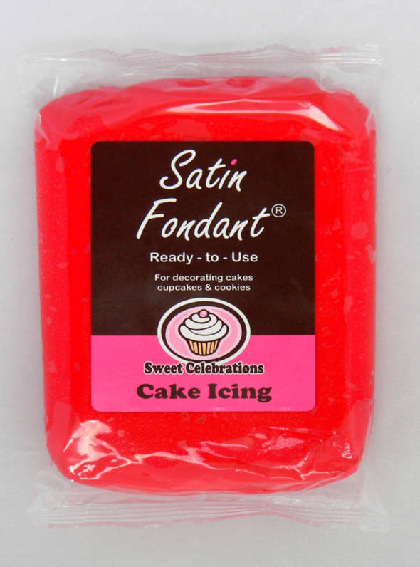 Sweet Celebration Satin Fondant, Red 500g