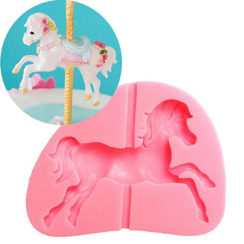 Silicone fondant Carousel Horse mould. Mould size 10x8cm