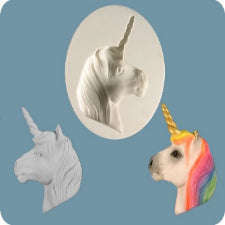 Unicorn silicone mould, for fondant, size of mould 5x3.7cm