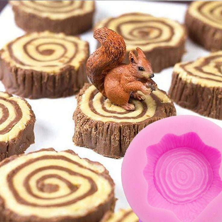 Silicone mould wood log 3cm