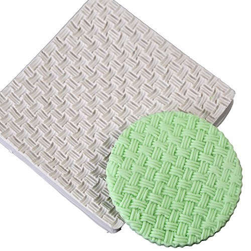 Crochet knitting impression mat C, 10x10.3cm
