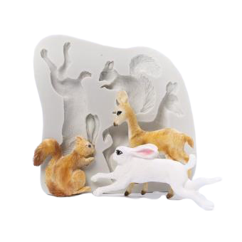 Forest Animals silicone mould