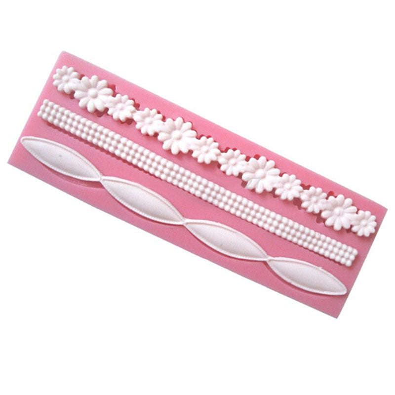 Daisy Border Silicone Mould