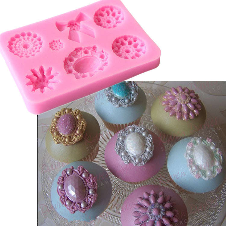 Brooches and bow silicone mould