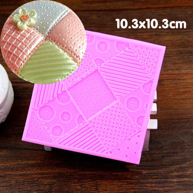 Patchwork silicone imprint mould, 9.2cm
