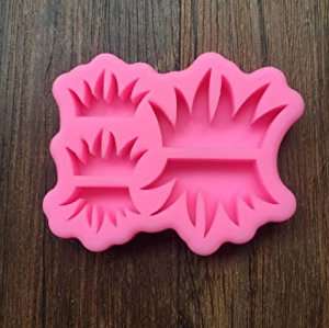 Grass silicone mould, 3.7x2.4cm, 2.3x1.4cm