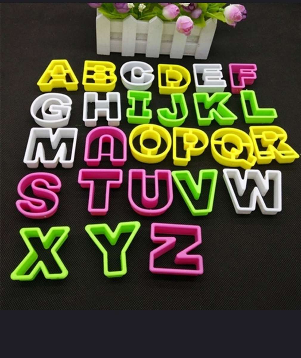 Alphabet fondant/cookie cutters (5cm) alphabet