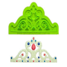 Tiara crown Silicone impression mould, 2piece, (20.5x8.5cm and 10.5x4.5cm)
