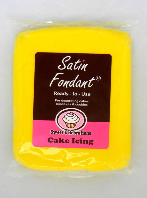 Sweet Celebration Satin Fondant, Yellow 500g