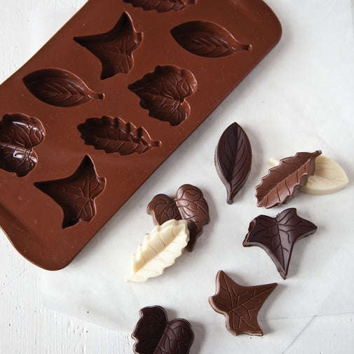 Leaves Chocolate truffle silicone mould, Z