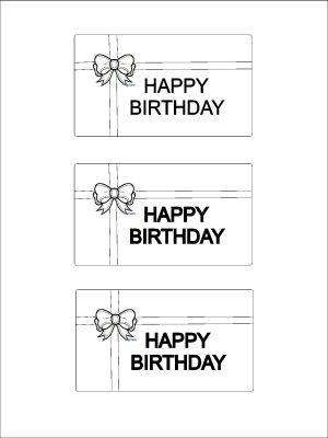 AA109 Hard Plastic Chocolate Mould Happy Birthday 9x5.3x0.3cm